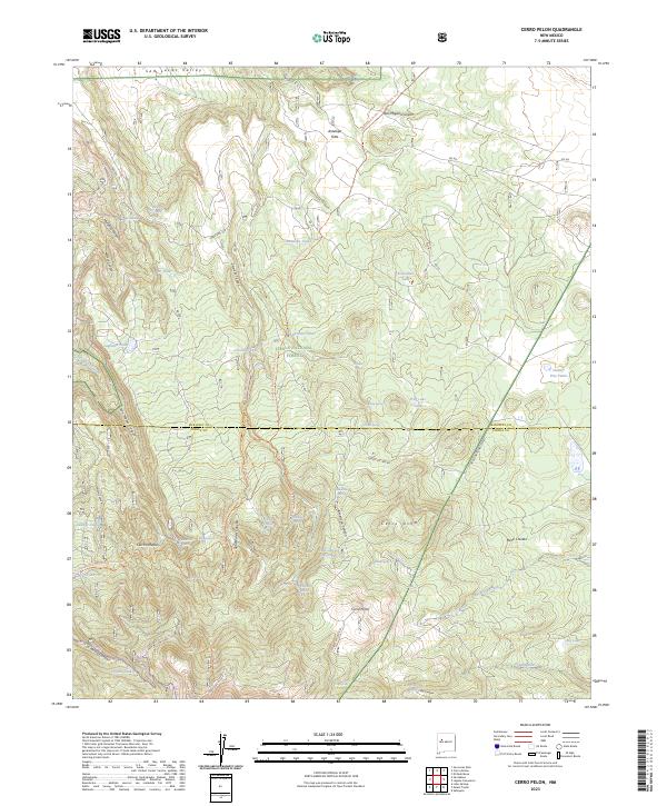 Cerro Pelon, NM — USGS 7.5-minute topo (2023)