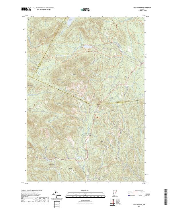 Knox Mountain, VT — USGS 7.5-minute topo (2024)