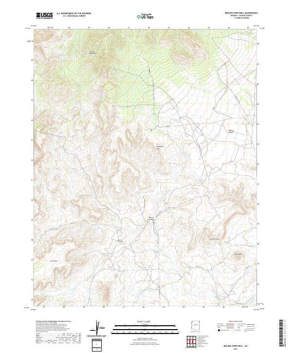 Boiling Over Well, AZ — USGS 7.5-minute topo (2021)