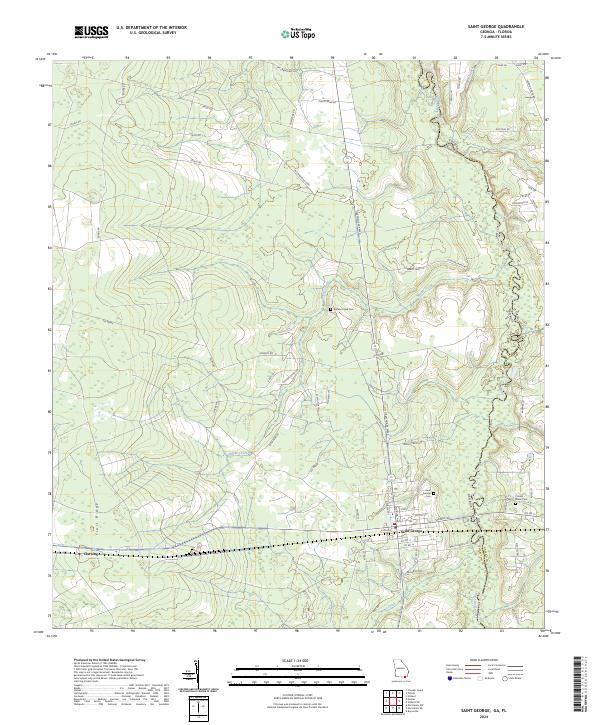Saint George, GA-FL — USGS 7.5-minute topo (2024)
