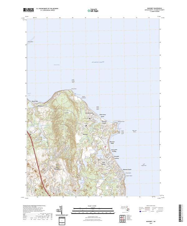 Manomet, MA — USGS 7.5-minute topo (2024)