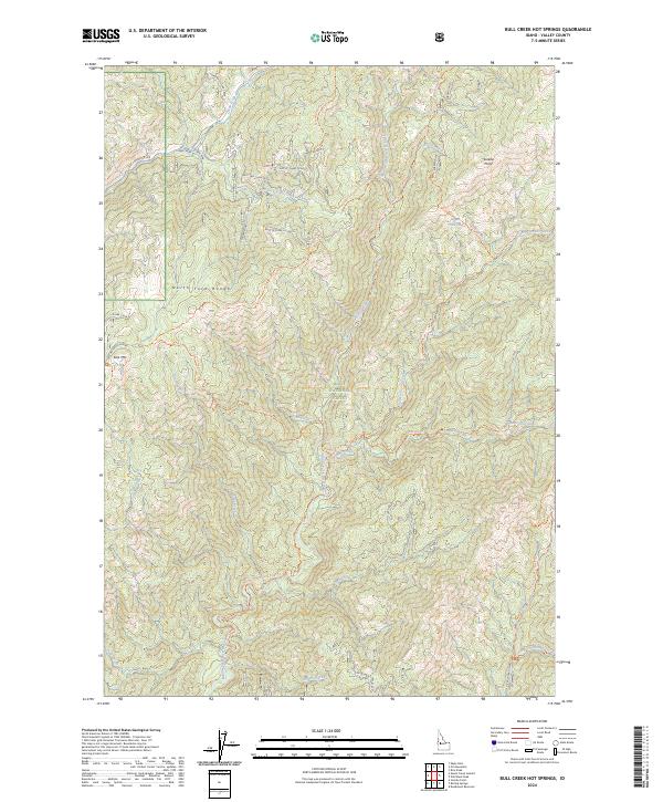 Bull Creek Hot Springs, ID — USGS 7.5-minute topo (2024)