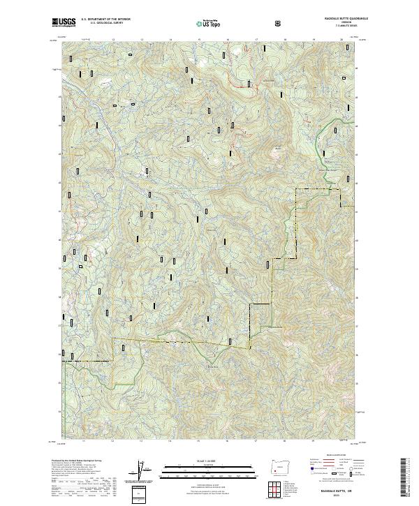 Ragsdale Butte, OR — USGS 7.5-minute topo (2023)