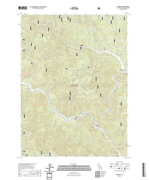 Hamburg, CA — USGS 7.5-minute topo (2022)