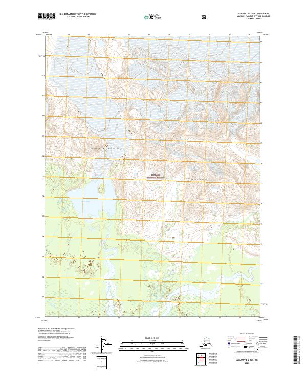 Yakutat B-2 SW, AK — USGS 7.5-minute topo (2021)