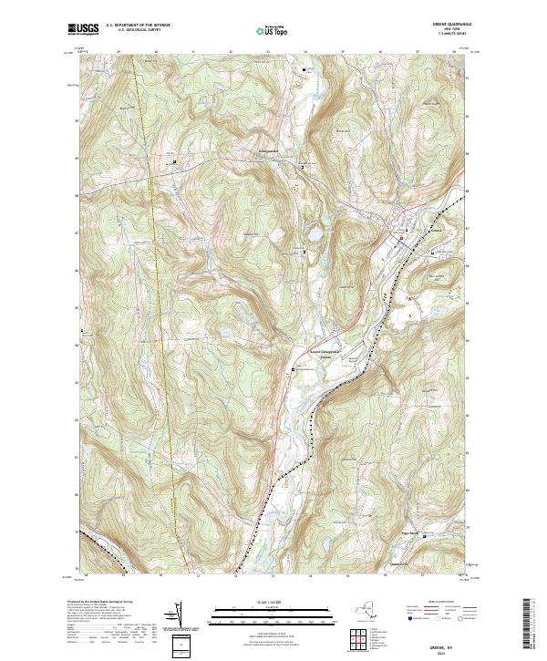 Greene, NY — USGS 7.5-minute topo (2023)