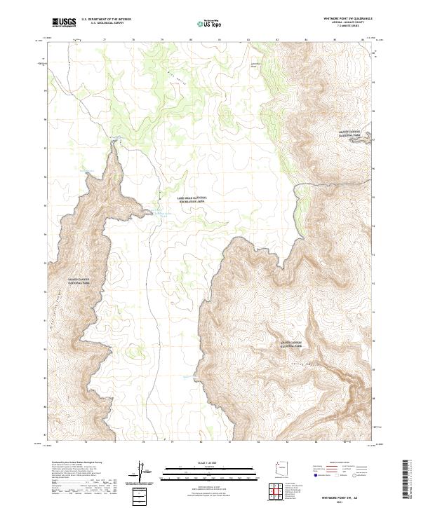 Whitmore Point SW, AZ — USGS 7.5-minute topo (2021)