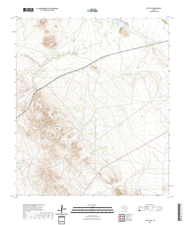 Hovey SW, TX — USGS 7.5-minute topo (2023)