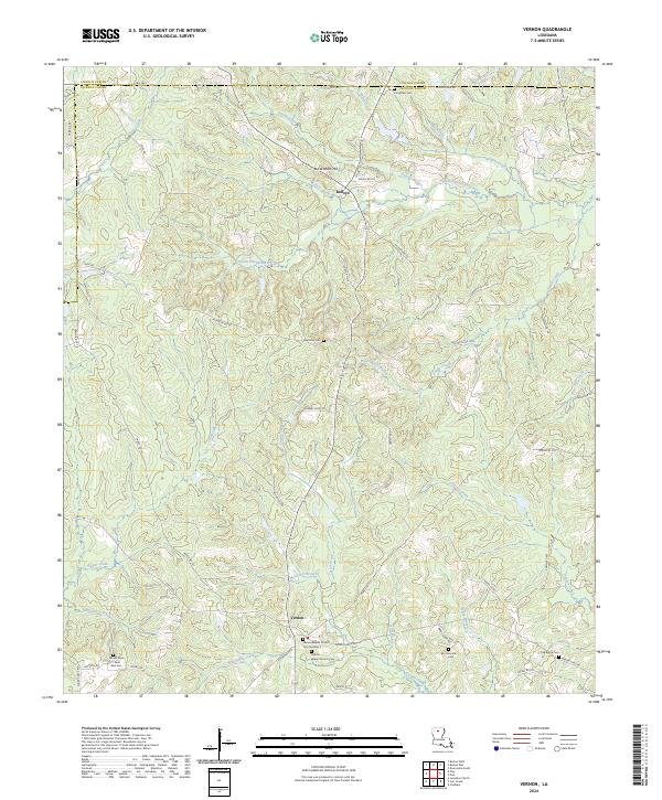 Vernon, LA — USGS 7.5-minute topo (2024)