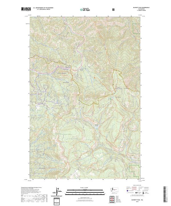 Blewett Pass, WA — USGS 7.5-minute topo (2023)