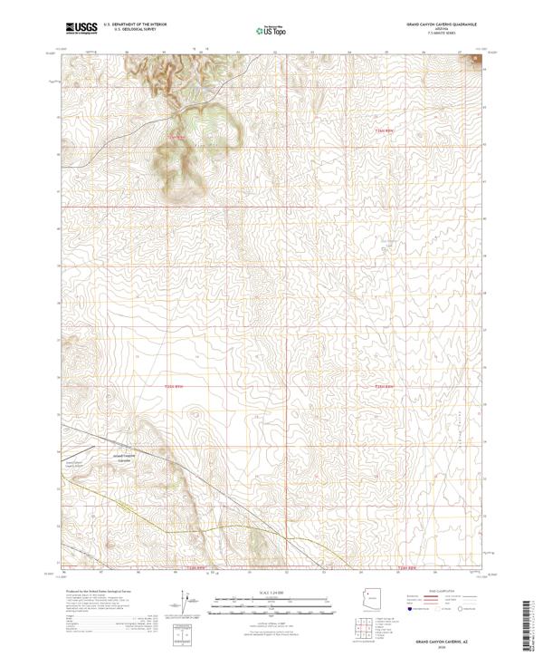 Grand Canyon Caverns, AZ — USGS 7.5-minute topo (2026)