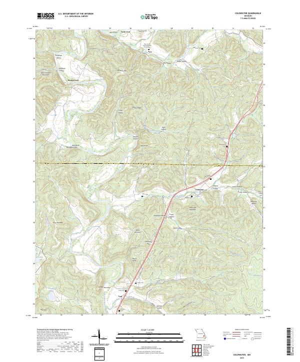 Coldwater, MO — USGS 7.5-minute topo (2023)