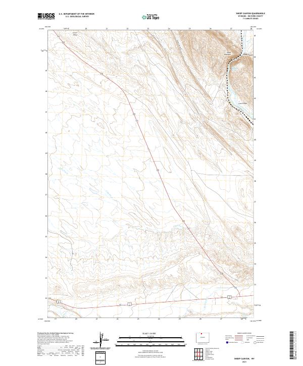 Sheep Canyon, WY — USGS 7.5-minute topo (2021)