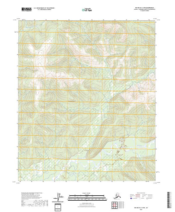 Big Delta C-4 NW, AK — USGS 7.5-minute topo (2024)