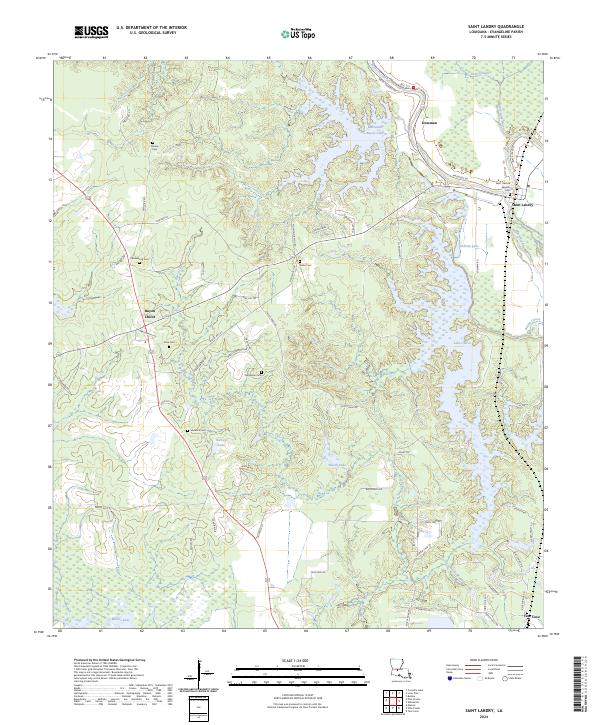 Saint Landry, LA — USGS 7.5-minute topo (2024)