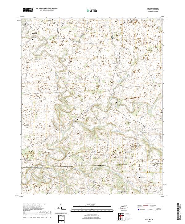 Dot, KY-TN — USGS 7.5-minute topo (2022)