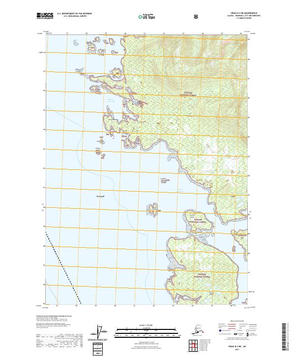 Craig D-2 NE, AK — USGS 7.5-minute topo (2021)