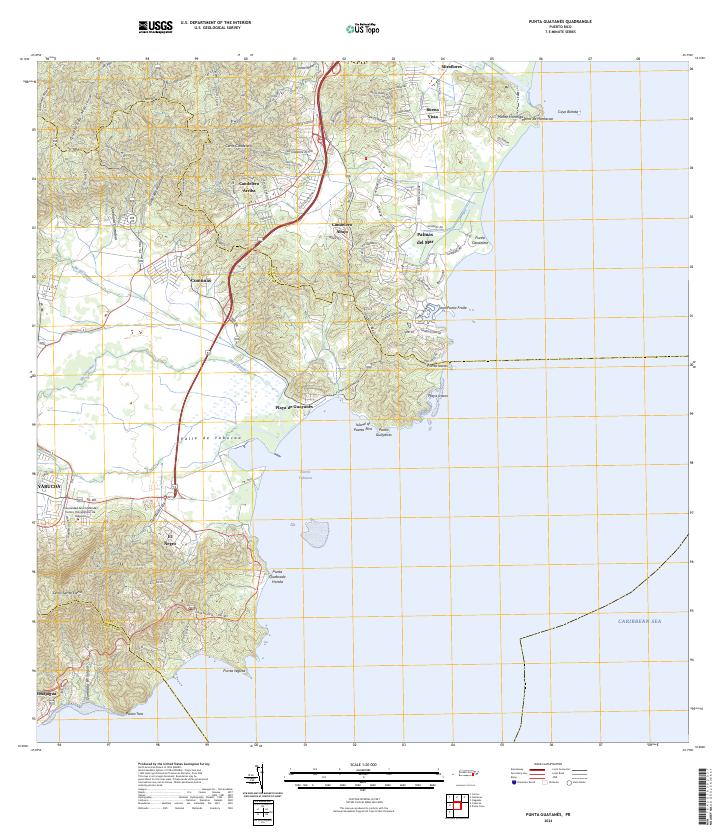 Punta Guayanes, PR — USGS 7.5-minute topo (2024)