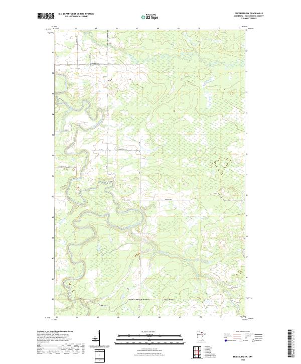 Ericsburg SW, MN — USGS 7.5-minute topo (2022)