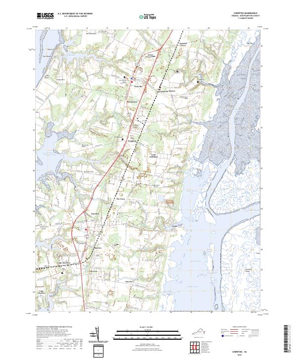 Cheriton, VA — USGS 7.5-minute topo (2022)