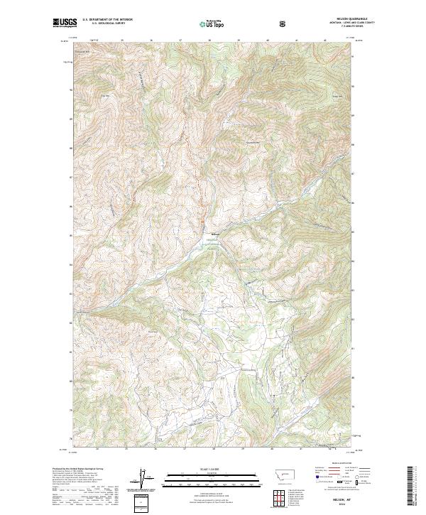 Nelson, MT — USGS 7.5-minute topo (2024)