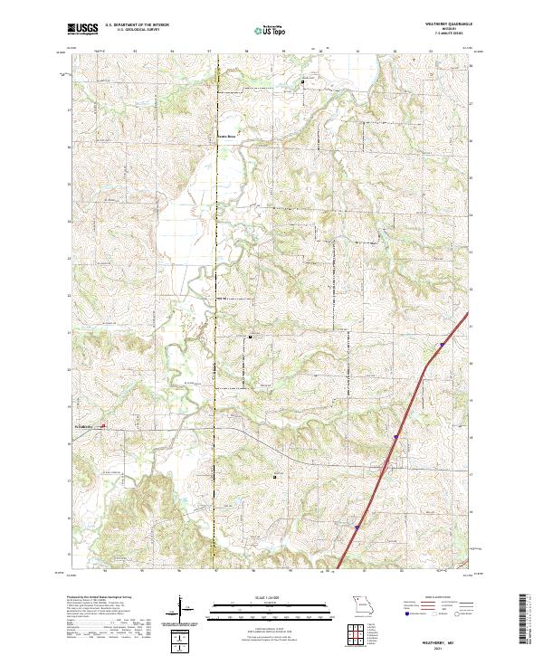 Weatherby, MO — USGS 7.5-minute topo (2021)