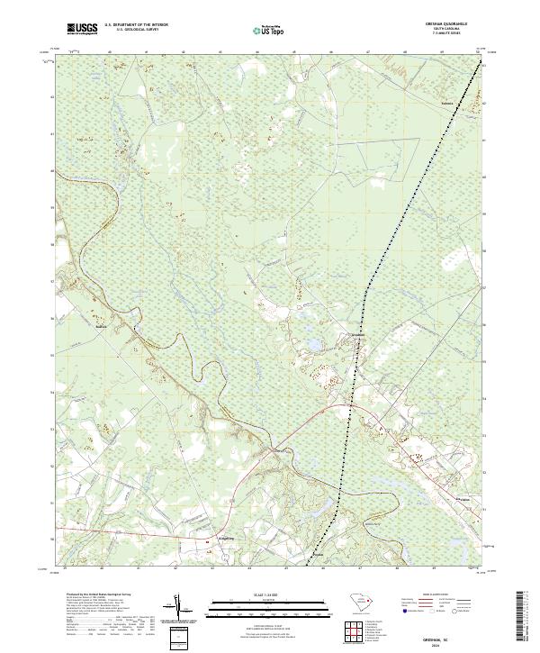 Gresham, SC — USGS 7.5-minute topo (2024)