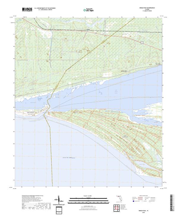 Indian Pass, FL — USGS 7.5-minute topo (2025)