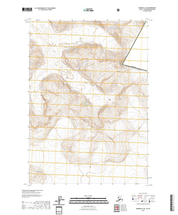 Sumdum A-2 SE, AK-BC — USGS 7.5-minute topo (2024)