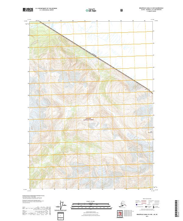 Bradfield Canal B-4 NW, AK-BC — USGS 7.5-minute topo (2021)