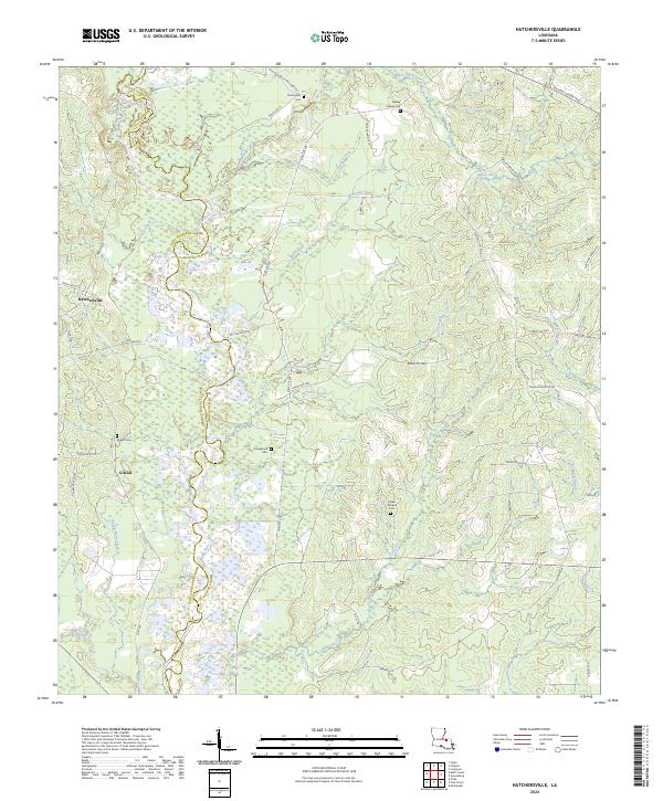 Hatchersville, LA — USGS 7.5-minute topo (2024)