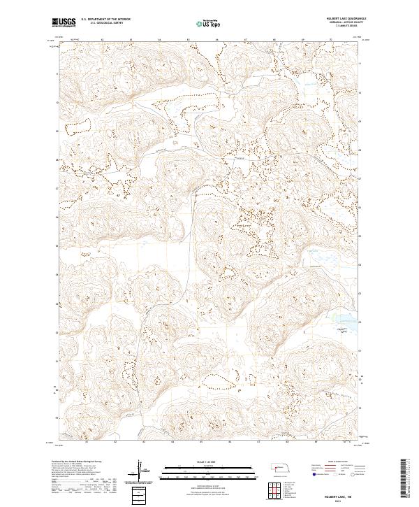Hulbert Lake, NE — USGS 7.5-minute topo (2021)