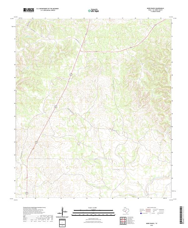 Miers Ranch, TX — USGS 7.5-minute topo (2022)