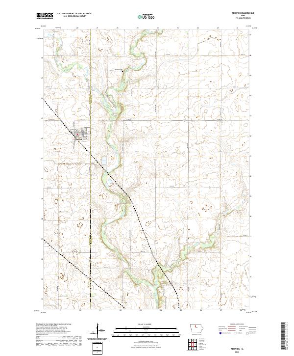 Renwick, IA — USGS 7.5-minute topo (2022)