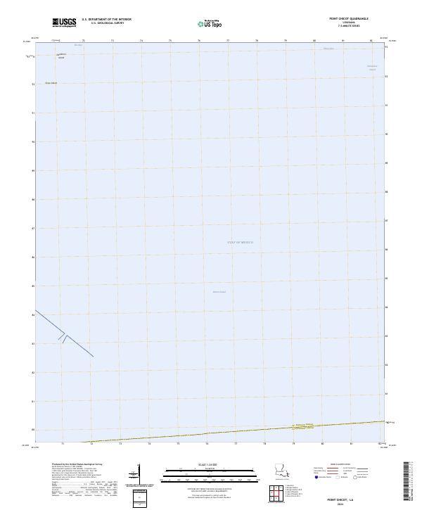 Point Chicot, LA — USGS 7.5-minute topo (2024)