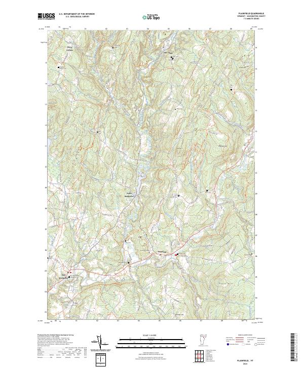 Plainfield, VT — USGS 7.5-minute topo (2024)