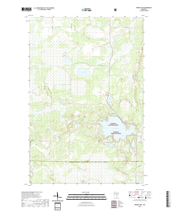 Prairie Lake, MN — USGS 7.5-minute topo (2022)