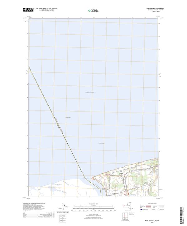 Fort Niagara, NY-ON — USGS 7.5-minute topo (2026)