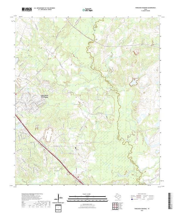 Ferguson Crossing, TX — USGS 7.5-minute topo (2022)