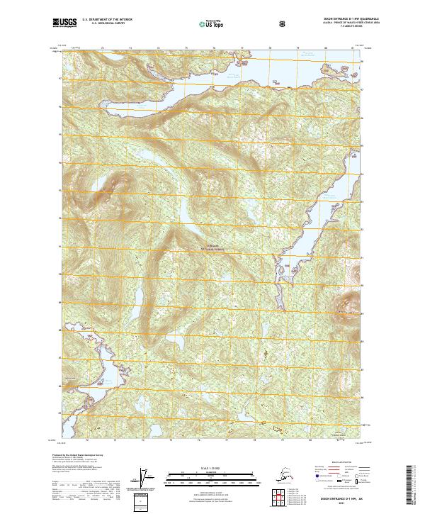 Dixon Entrance D-1 NW, AK — USGS 7.5-minute topo (2021)