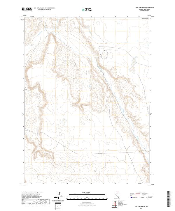 McCleary Wells, NV — USGS 7.5-minute topo (2021)