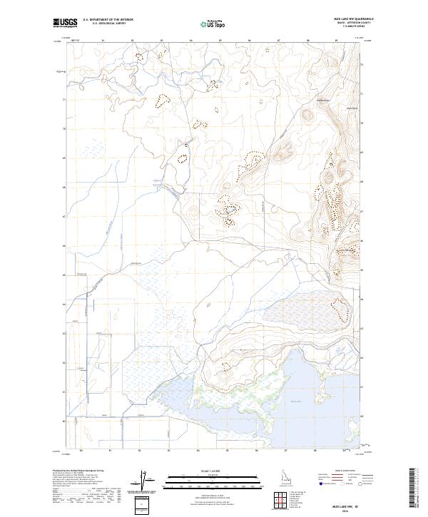 Mud Lake NW, ID — USGS 7.5-minute topo (2024)