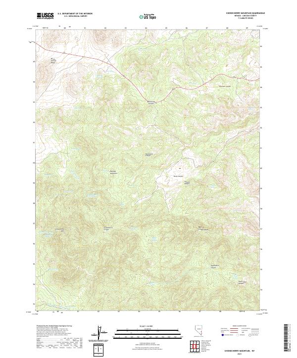 Chokecherry Mountain, NV — USGS 7.5-minute topo (2021)