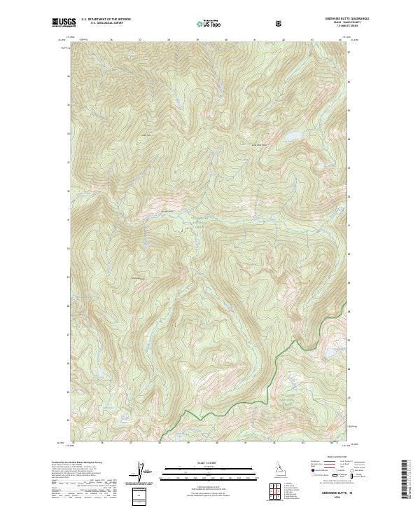 Greenside Butte, ID — USGS 7.5-minute topo (2024)