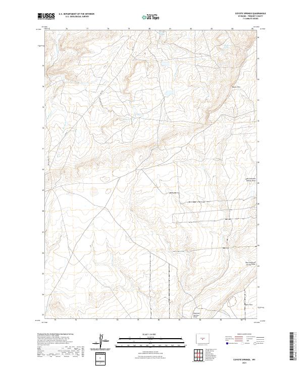 Coyote Springs, WY — USGS 7.5-minute topo (2021)