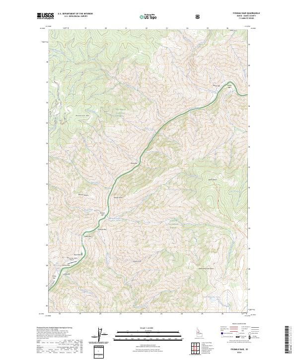 Fivemile Bar, ID — USGS 7.5-minute topo (2024)