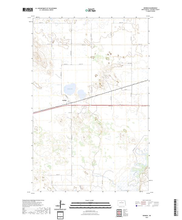 Denbigh, ND — USGS 7.5-minute topo (2024)