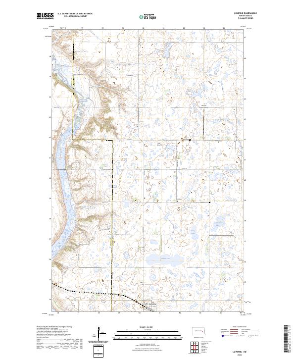 Luverne, ND — USGS 7.5-minute topo (2024)