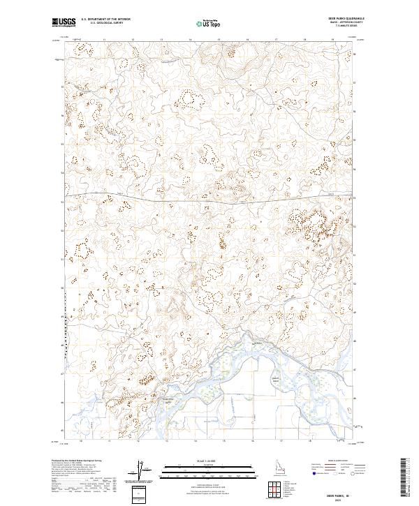 Deer Parks, ID — USGS 7.5-minute topo (2023)