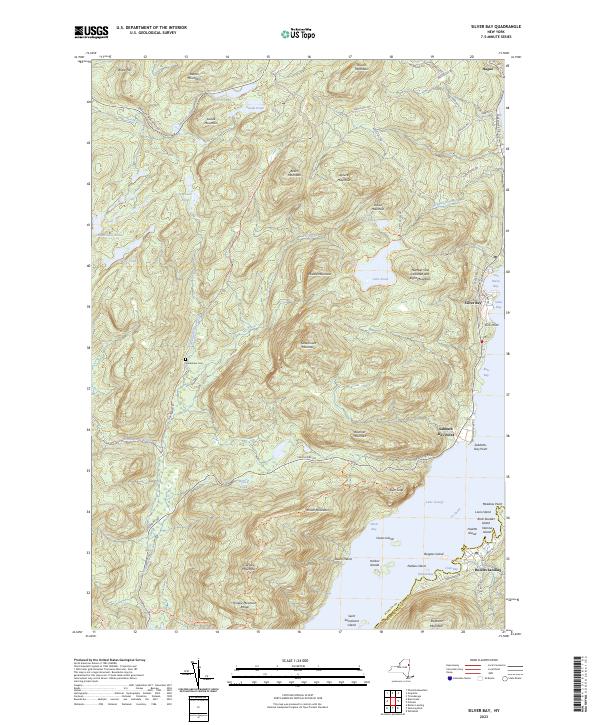 Silver Bay, NY — USGS 7.5-minute topo (2023)